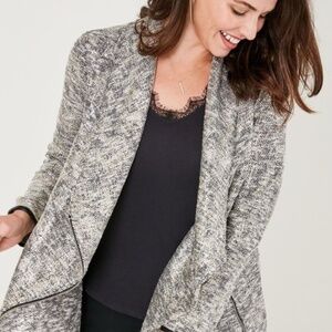 Stella & Dot Metallic Moto Jacket Size Small